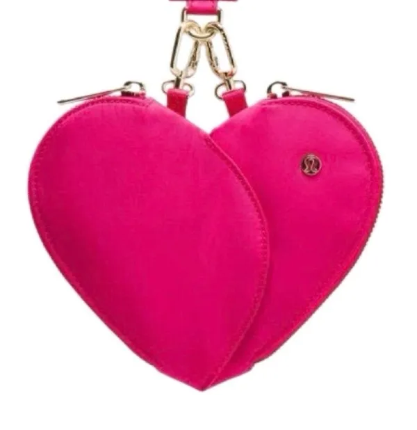 Lululemon Dual Pouch Wristlet Heart Passionate / Passionate / Gold - Image 3