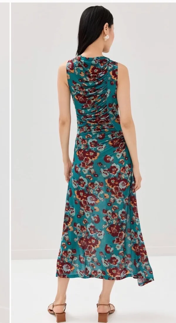 Ulla Johnson livia Midi Dress in Jade Floral: medium size - Image 2