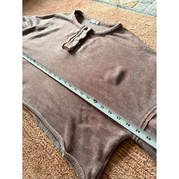 Arizona Jean Co Cropped Sweatshirt Women’s Size S Dusty Mauve Oversized Balloon - Image 3