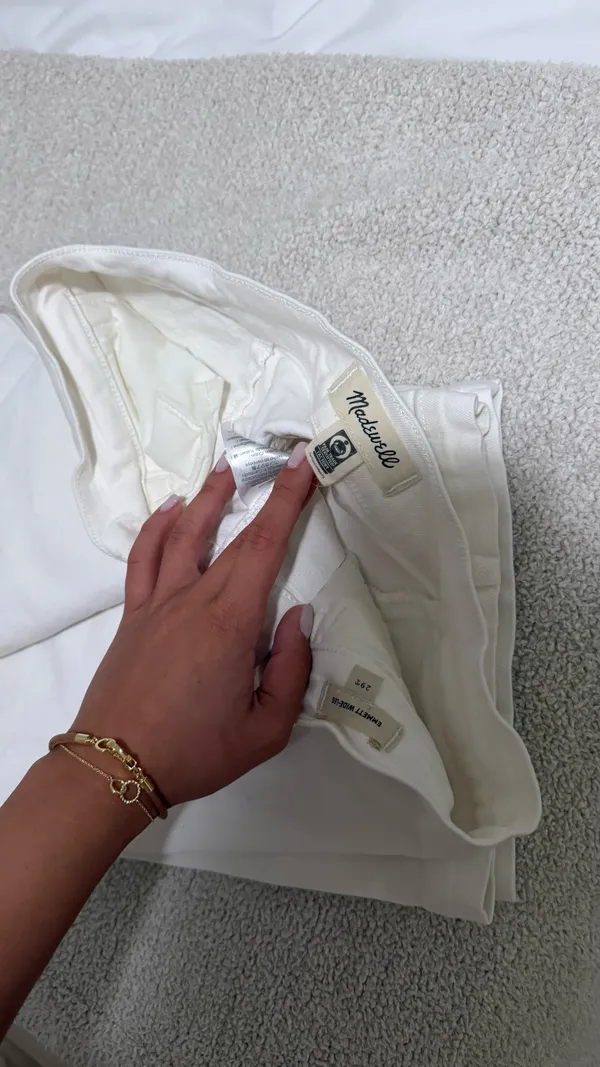 White Denim Madewell Jeans - Image 7