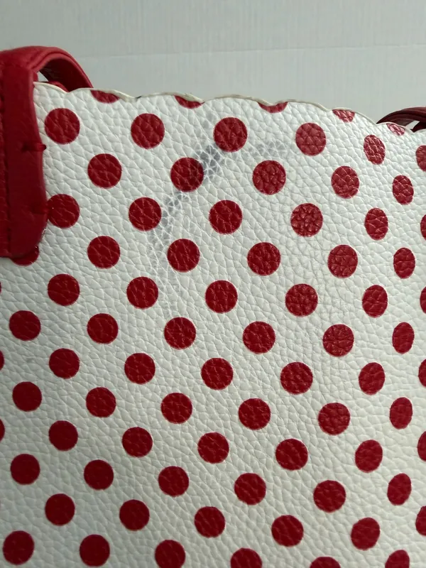 Imoshion USA Red & White Polka Dot Tote & Make Up Bag Set - Image 7