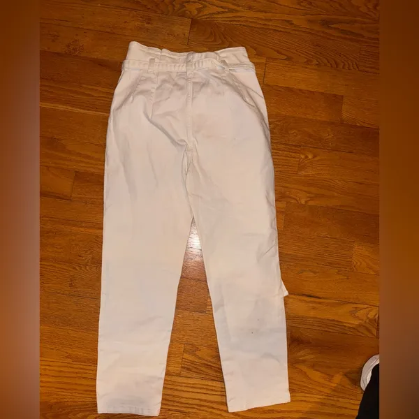 ⭐️eunina White Cropped High-Rise Jeans - Image 4