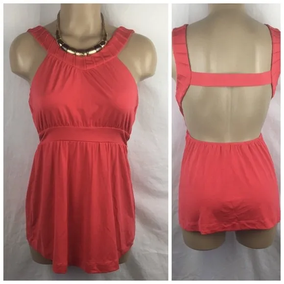 Guess Marciano Pink Sleeveless Strappy Open Back Top XS - Image 3