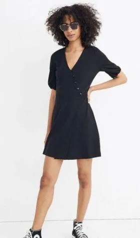 Madewell NWOT  Cross-Front Button Dress - Image 2