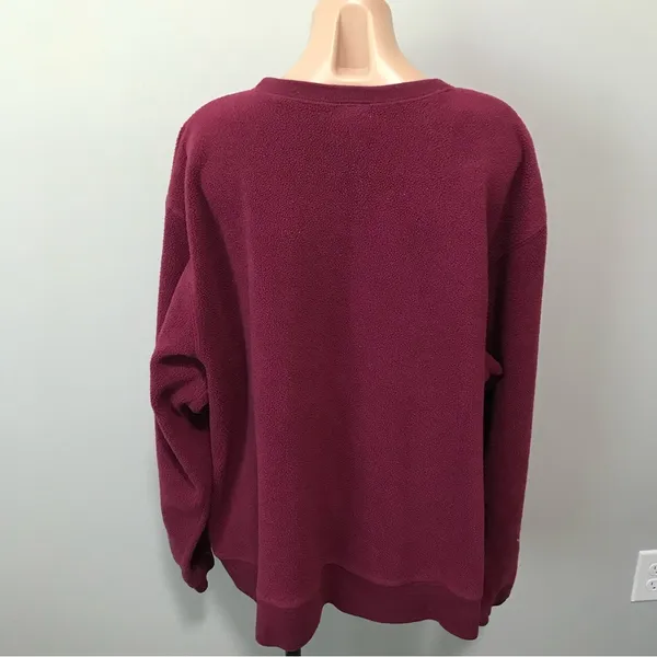Disney Store Pooh Bear of Distinction 90s y2k Purple Fleece Sweatshirt XL - Image 3
