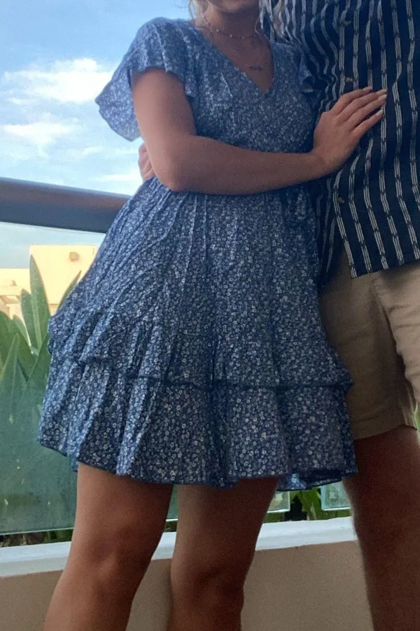 blue floral dress - Image 2