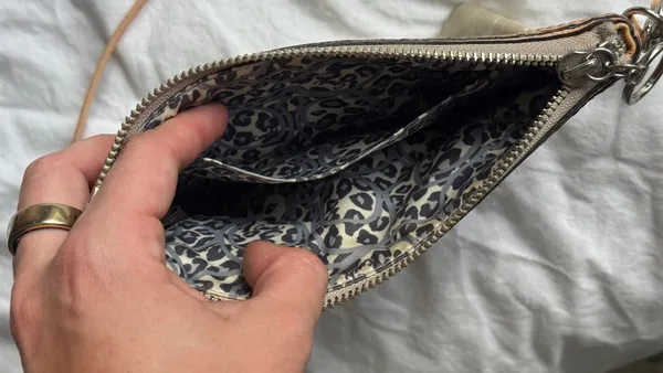 Vintage Coach Poppy Metallic Mini Crossbody - Image 4