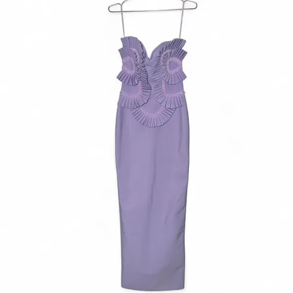 Insane lilac beaded maxi dress Purple - Image 5