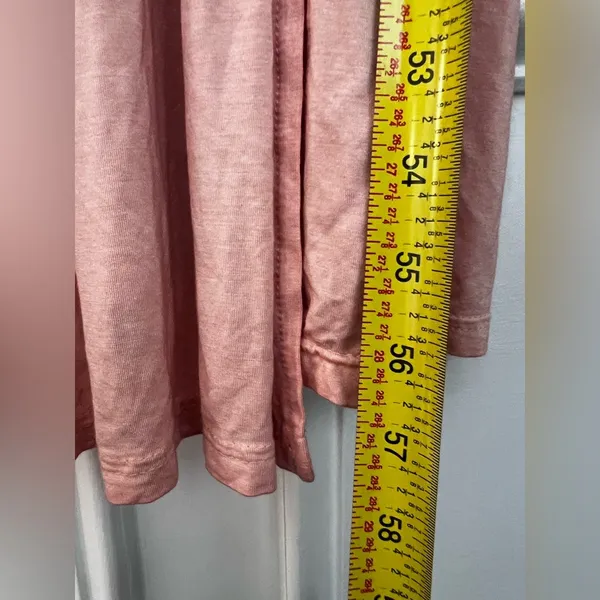 Pol Womens Peach Pink Sleeveless Slits Babydoll Long Maxi Dress M - Image 9