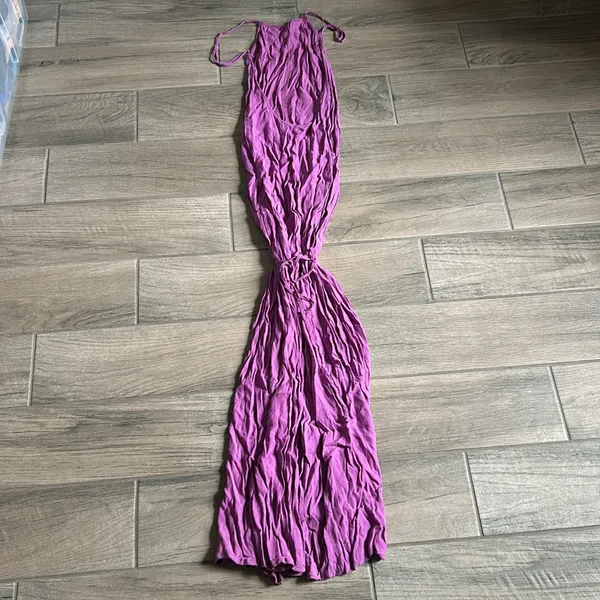 Purple low back maxi dress - Image 3