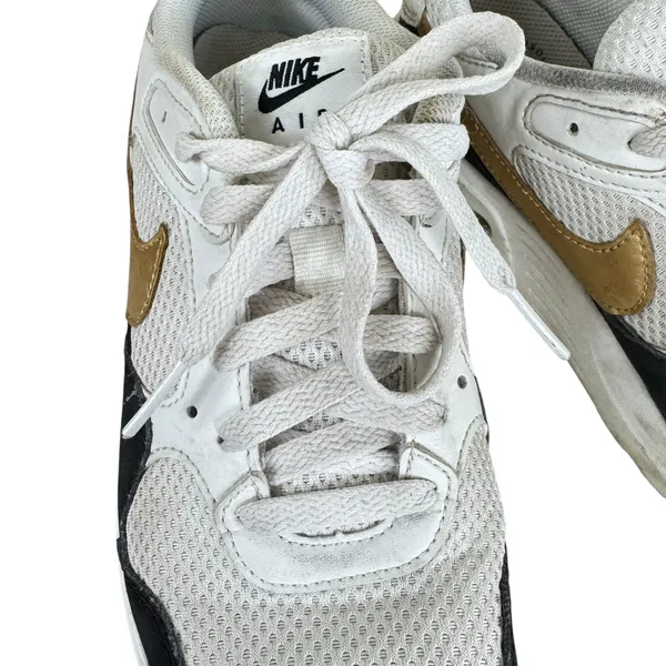 Nike Air Max SE Trainer White Black Gold DV-6842-001 Lace Up Sneakers Size 7.5‎ - Image 3