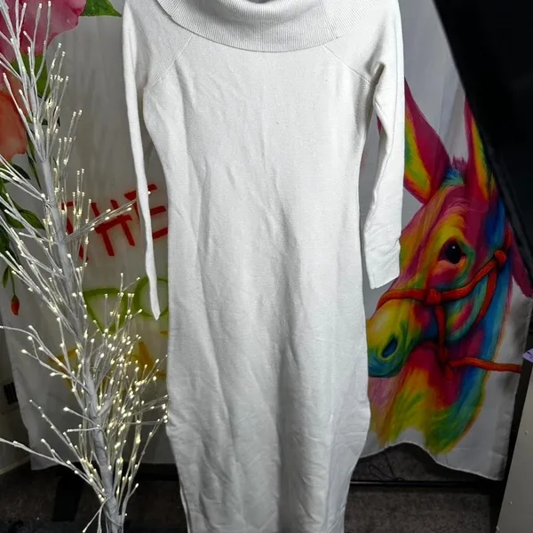 H83. Splendid x Cella Jane white cowl neck dress Size S - Image 3