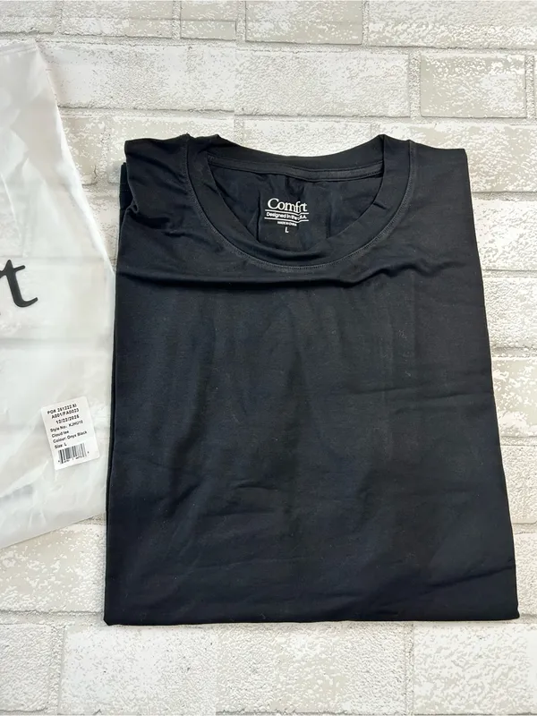 Comfrt Cloud Lounge Onyx Black Tshirt Size Large - Image 3
