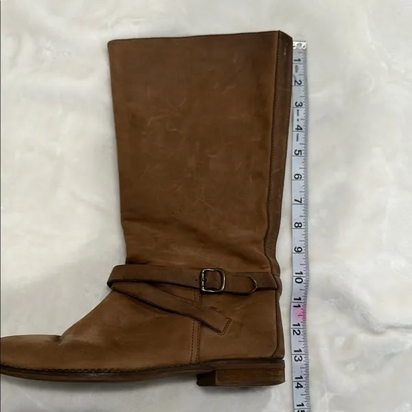 1937 Footwear Brown Over the Knee Suede Boots with Timeless Style - Image 12
