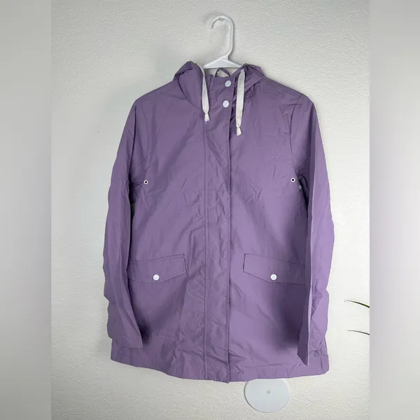 NWT Boohoo Hooded contrast Trim‎ Mac Lilac windbreaker size 4 - Image 3