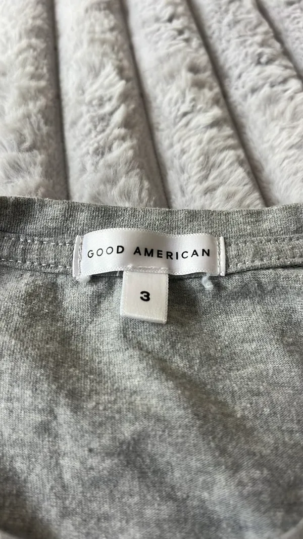 Good American Cotton Cropped Tee - Image 2