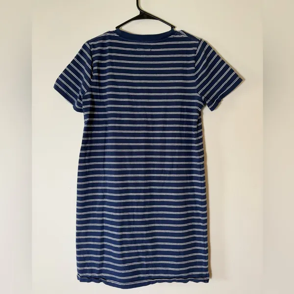 Madewell‎ Striped Cotton T-Shirt Dress Size Medium - Image 5