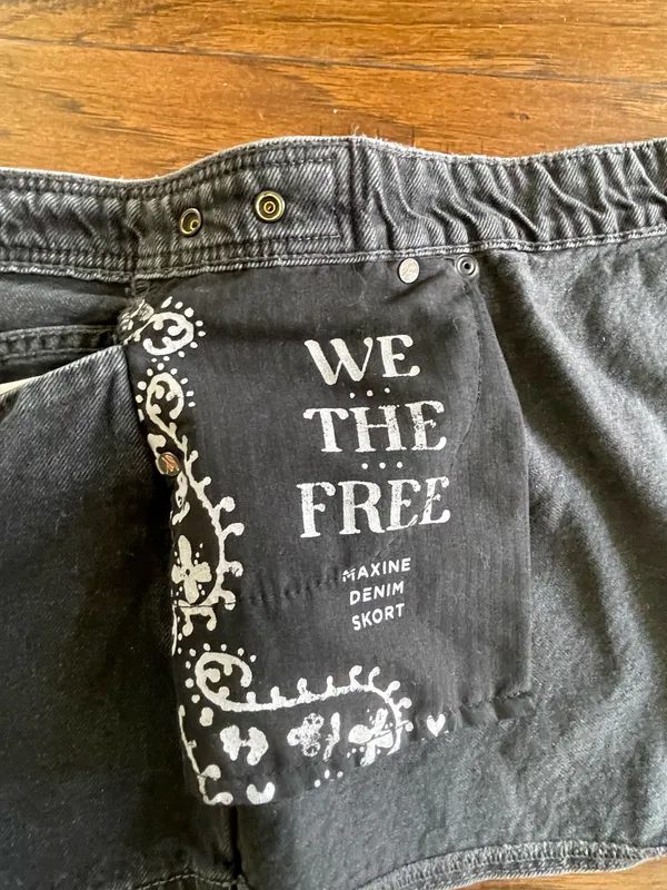 Free People Denim Mini Skort - Image 5