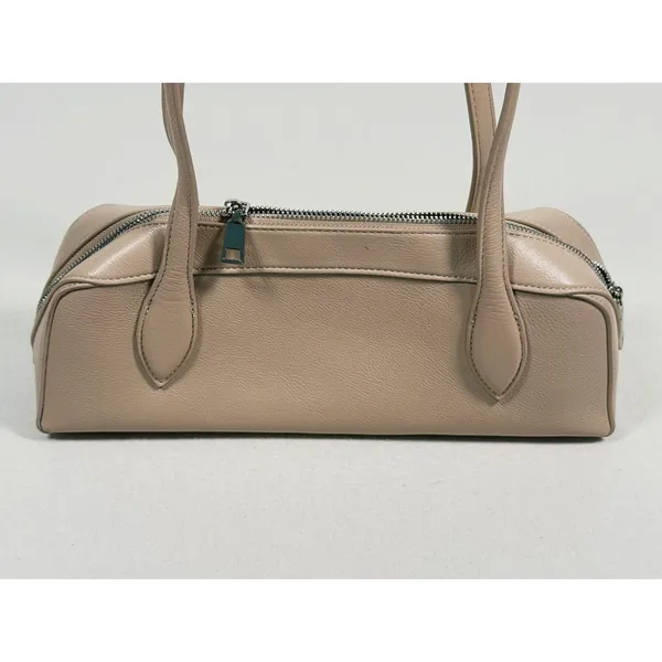 Melie Bianco Tilda Vegan Leather Shoulder Bag Beige Tan Minimalist Old Money - Image 6