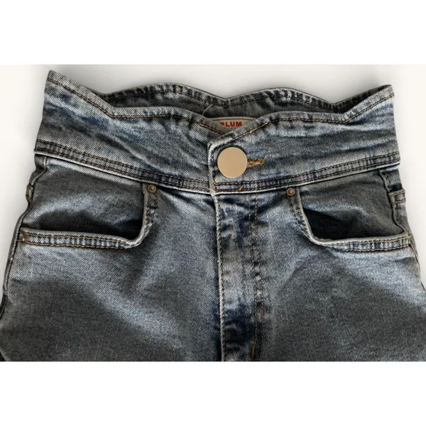 Vintage PLUM Korea Y2K Flare Jeans Womens Small Low Rise Bell‎ Bottom Denim - Image 3