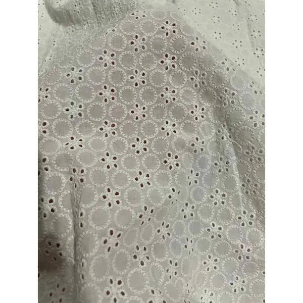 ‎Talbots Vneck white sheer cotton tunic medium - Image 8