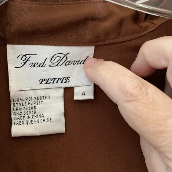 FINAL MARKDOWN Fred David blouse 4p - Image 6