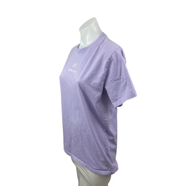 Its Heey Purple Lilac Don't Hate Meditate Short Sleeve T Shirt Tee Top Size S - Image 3