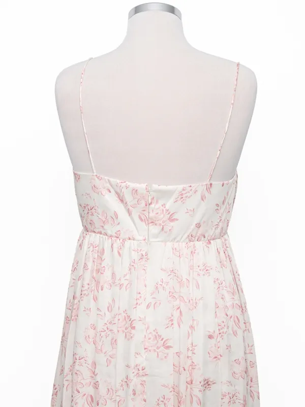 SACHIN‎ & BABI - Jessica Gown Rouge Watercolor Floral Gown - Image 11