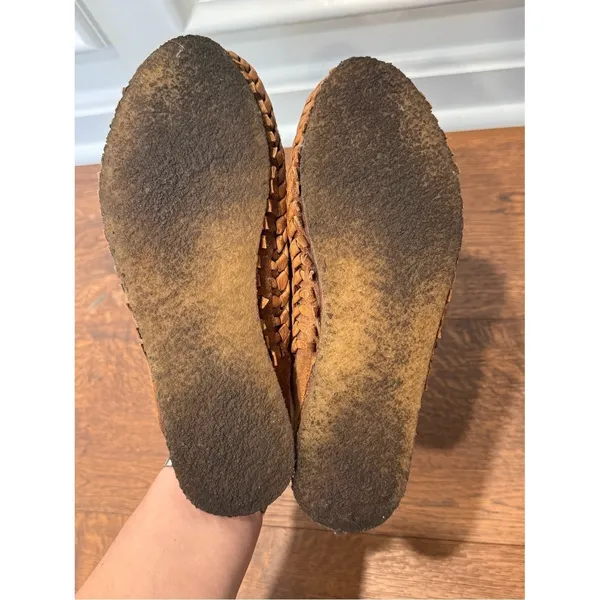 Mohinders Sz W9 Woven City Slipper in Oiled Brown - Image 4