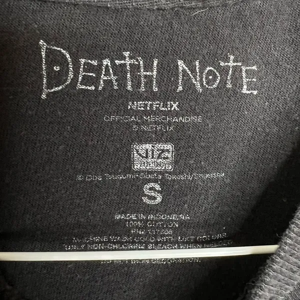 Death Note Justice of Kira Anime Black T Shirt Size Small Unisex - Image 3