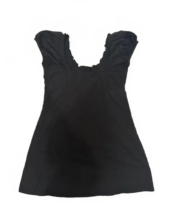 Free People Black Milkmaid Mini Dress - Image 2