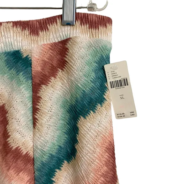 Maeve Anthropologie Women's Chevron Striped‎ MARIA Knit Midi Skirt Size XL NWT - Image 5