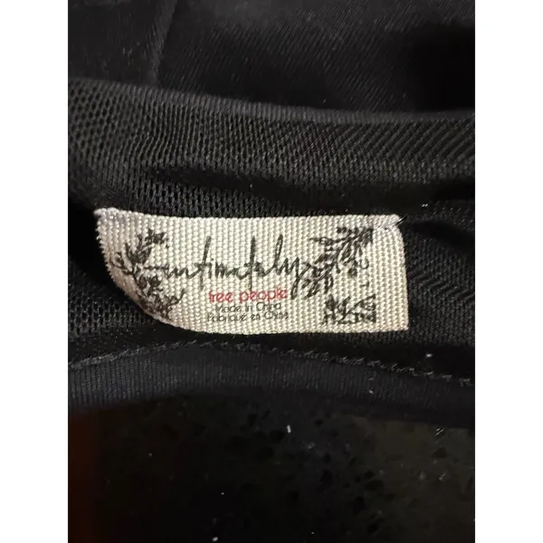Intimately Free People Womens Black‎ Mesh Lined Adjustable Strap Bralette size L - Image 4