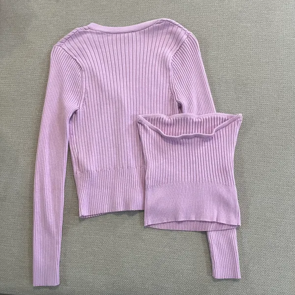 Abercrombie Cardigan & Tube Top Matching Set - Image 3