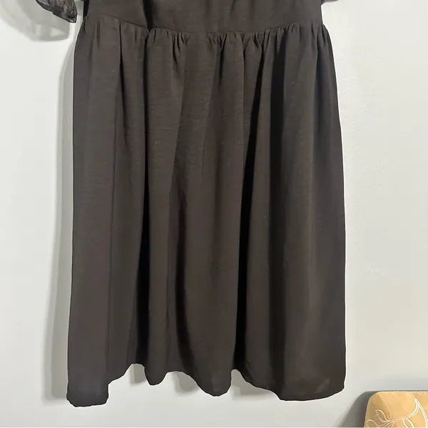 Entro Black Dress With Pockets Puffy Shoulder Small - Image 7