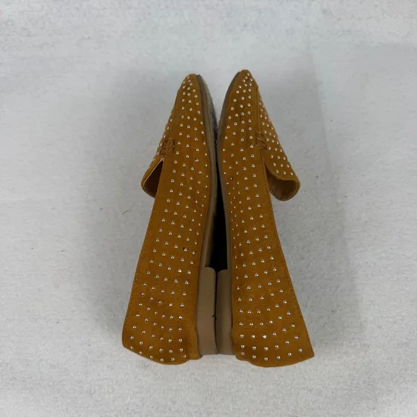 Mudd Loafers Womens 6 Studded Faux Suede Pointed Toe Mustard‎ Boho - Image 7