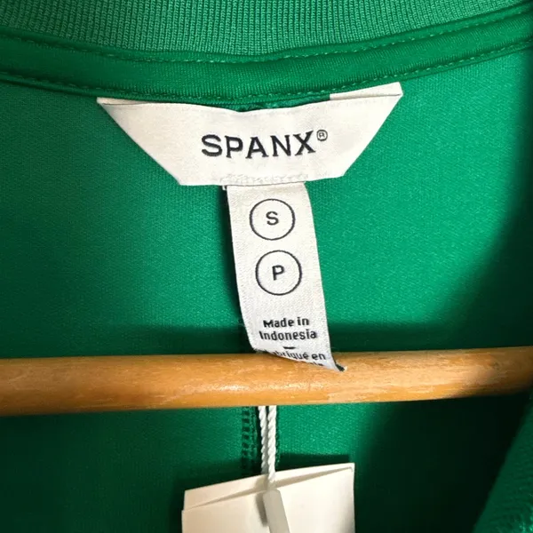 Spanx Field Green Airpique Sleeveless Athleisure Tennis Polo Mini Dress Small - Image 11