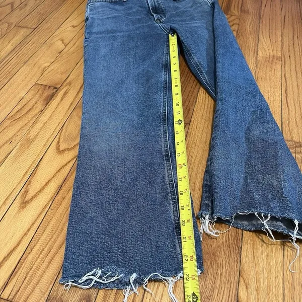 AGOLDE‎ Vintage High Rise Bootcut Jeans Frayed Hem Size 25 - Image 6