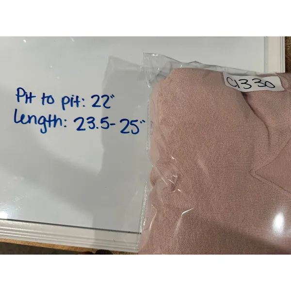 Ulla Johnson Sweatshirt Sz L Blush Pink Cotton Puff Sleeve Crew Neck Pullover - Image 5