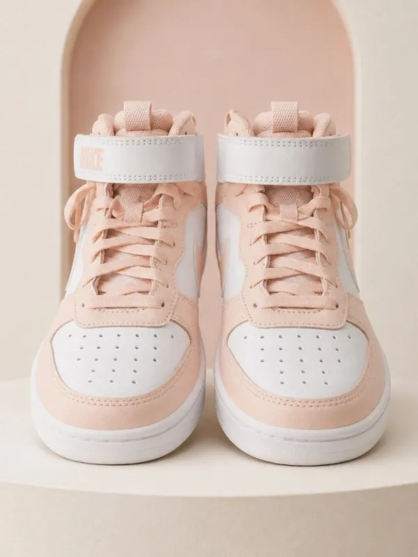 Nike Court Borough Mid 2 Echo Pink White Women’s 7 Youth 5.5Y NWT - Image 2