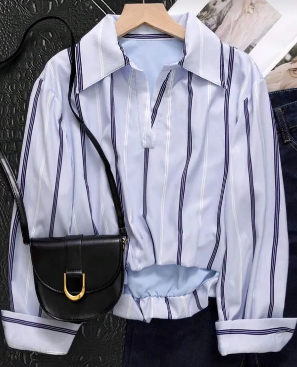 SHEIN blouse Blue Size M - Image 2