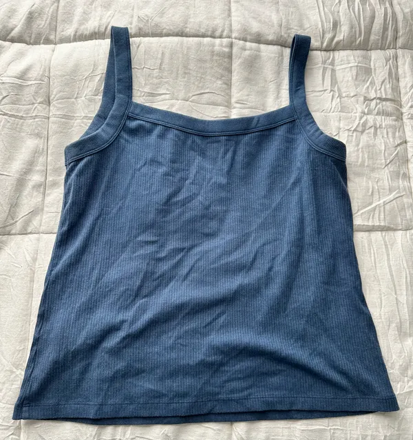 american eagle blue ribbed tank top women’s xl - Image 2
