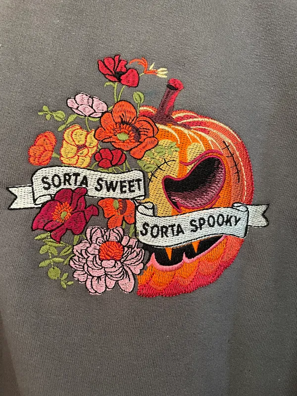 Handmade Embroidered Sweatshirt - Image 2