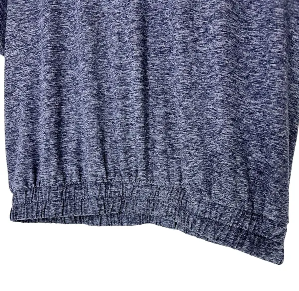Velocity Short Sleeve Heather Active Crop Top Blue Size x-large - Image 4