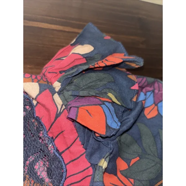 FARM RIO Blouse Womens Floral Top Tropical Boho Anthropologie XS - Image 6