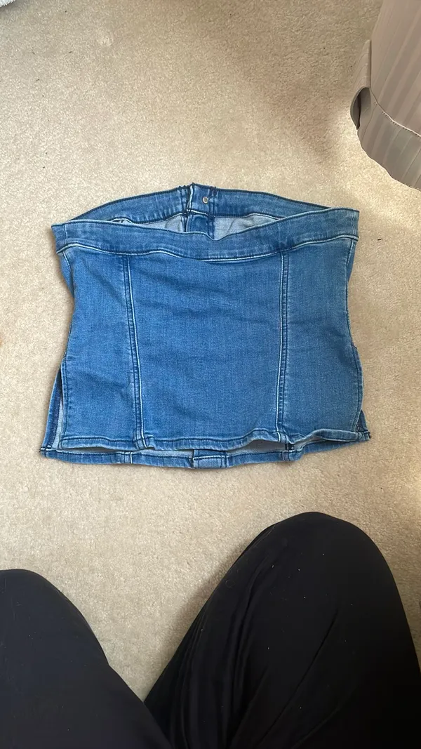 American Eagle Outfitters Jean tube top - Image 3
