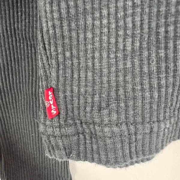 Levi’s ribbed henley top   - Image 6