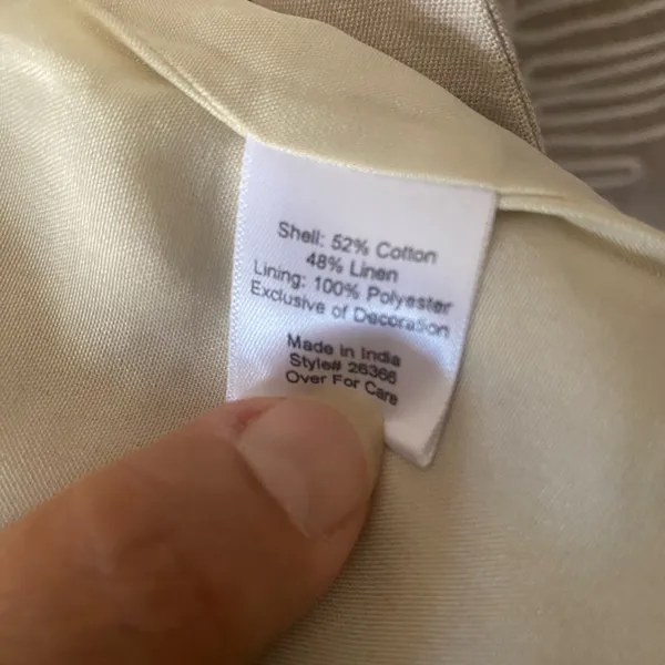 TravelSmith Beige Linen Blend Embroidered Open Jacket Women’s - Image 6