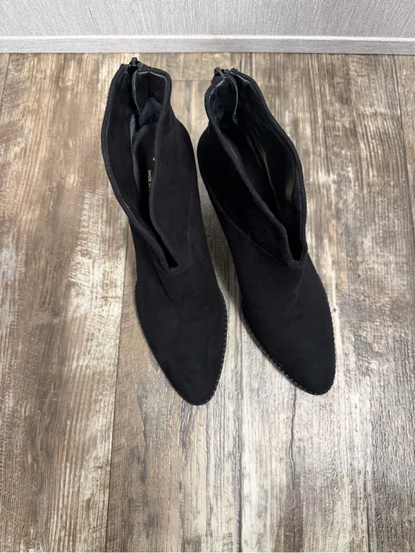 Black High Heel Ankle Bootie Size 9 - Image 12
