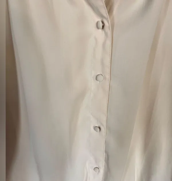 Abercrombie & Fitch Long Sleeve Blouse Button Down Size Small - Image 7